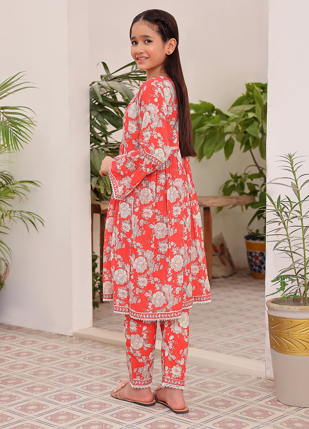 Printed lawn 2 Piece Suit For Teens