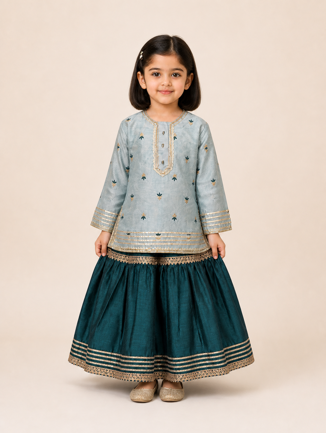 Kurti, Skirt & Dupatta Set