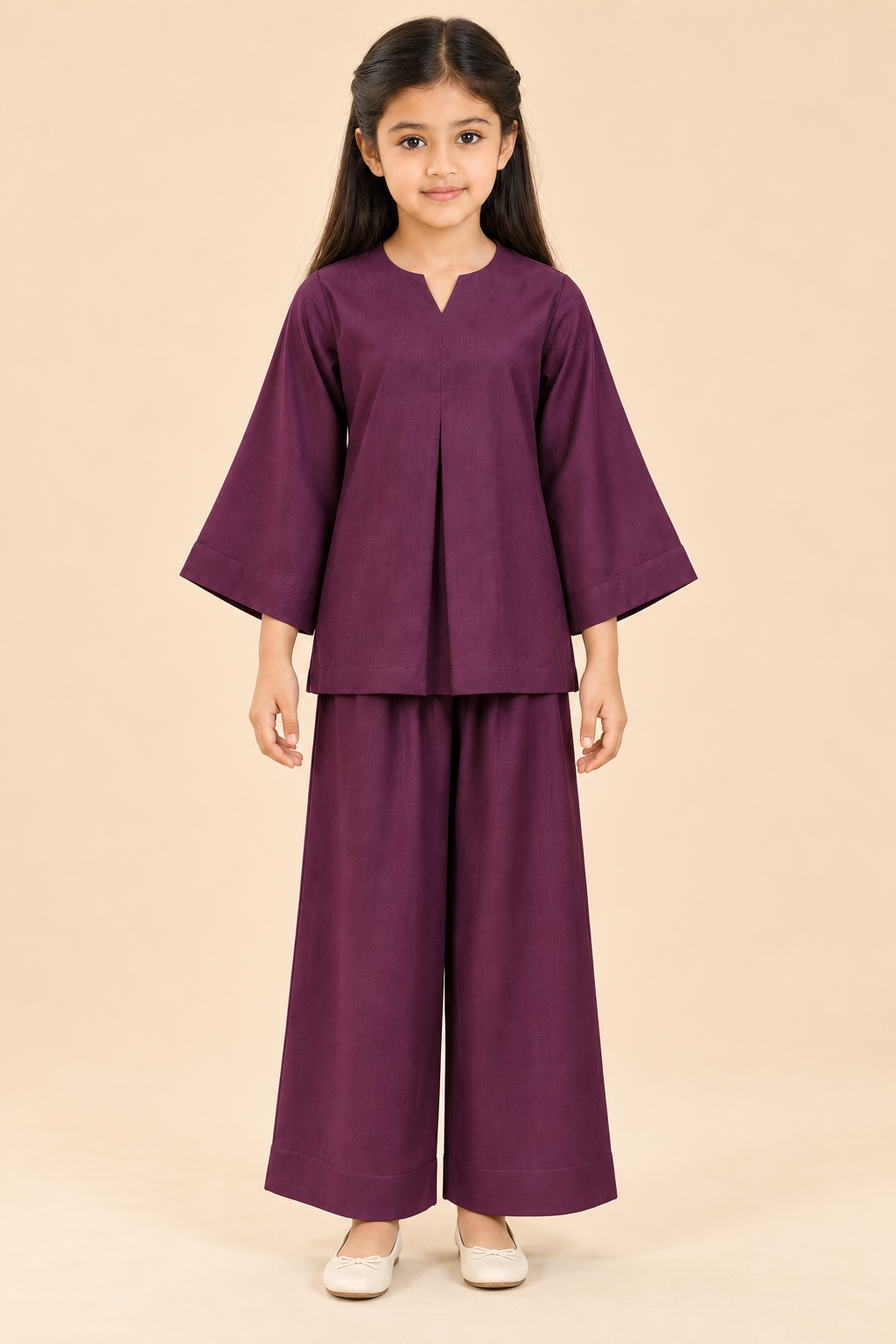plum Kurti & Plazo Co-ord Set