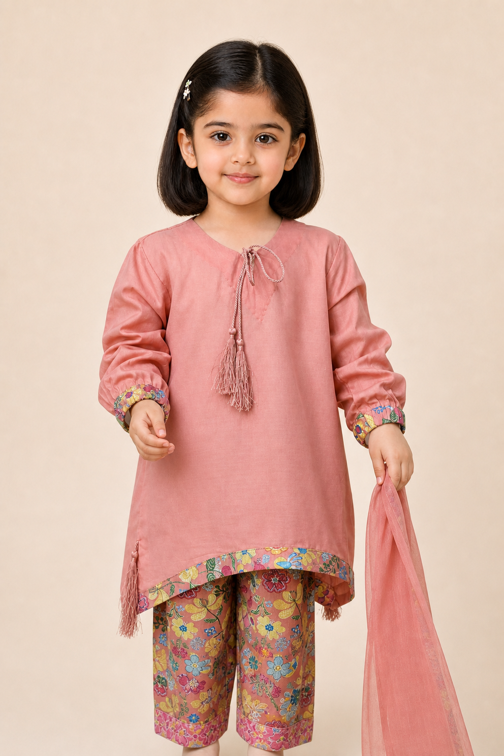 Printed Kurti, Plazo & Dupatta