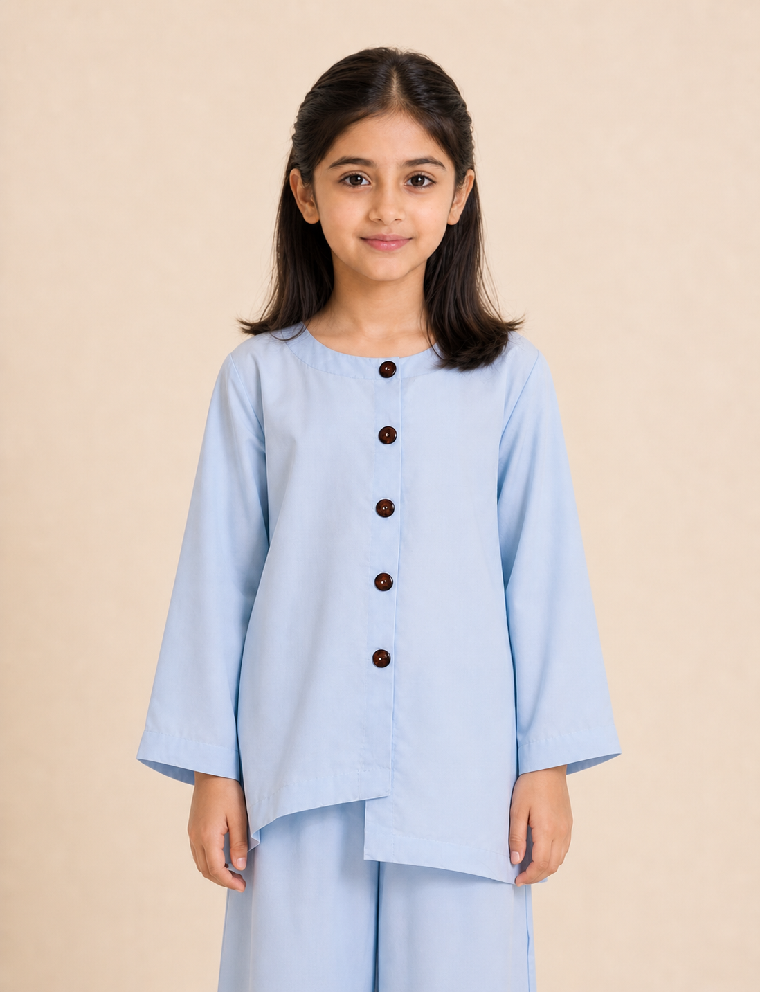 Softly blue Kurti & Plazo Co-ord Set